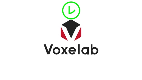 Voxelab のロゴマークが表示された画面の画像
